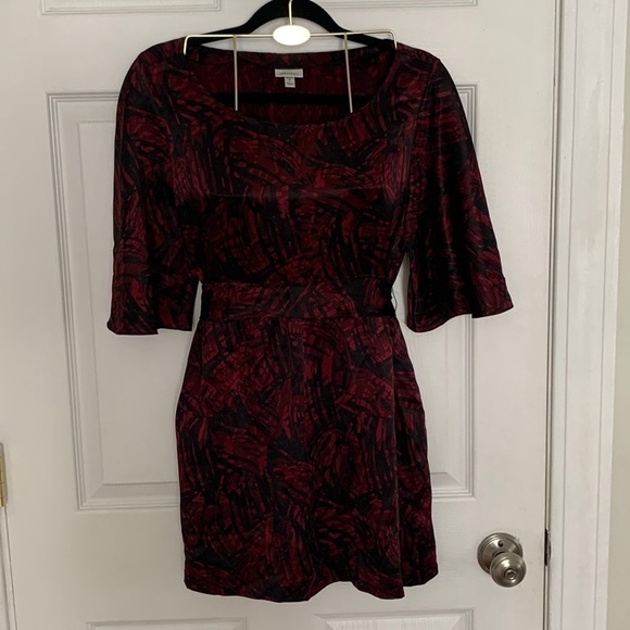 Semantiks Dresses & Skirts - SEMANTIKS Red & Black 100% Silk Dress Size PM #90